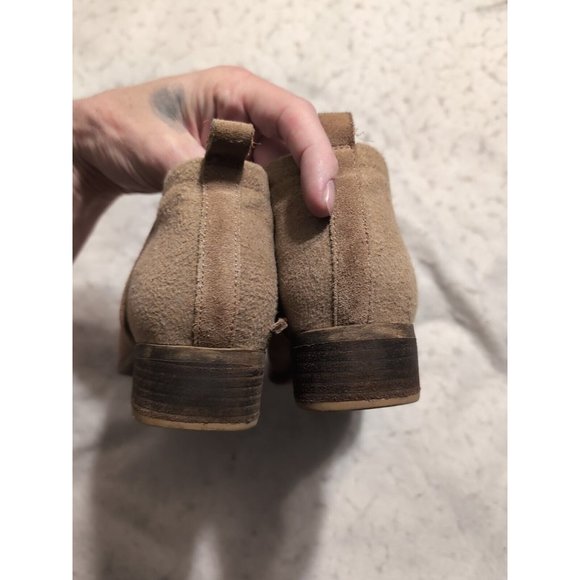 TOMS Women's Deia Ankle Bootie Toffee Suede/Wool Size 7.5 - Picture 5 of 11